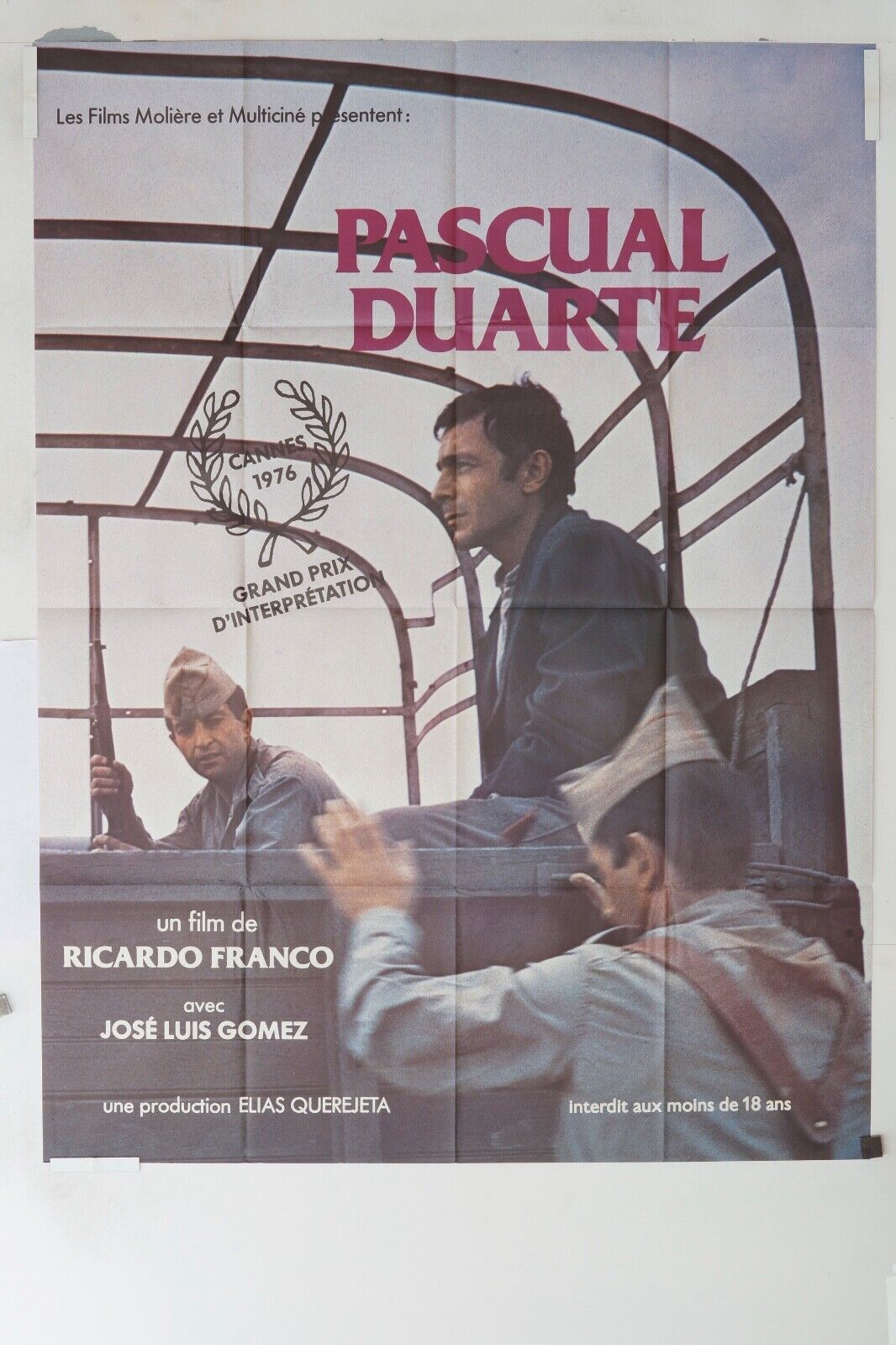 PASCAL DUARTE ORIGINAL MOVIE POSTER 120x160 JOSÉ LUIS GOMEZ