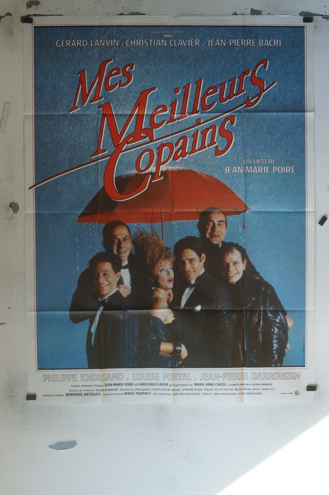 MES MEILLEURS COPAINS MOVIE POSTER ORIGINAL 120x160 GERARD LANVIN