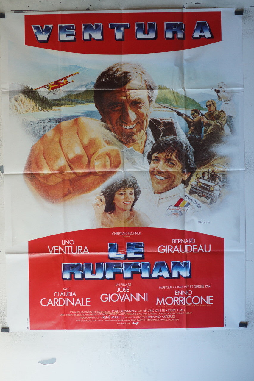 RUFFIAN (LE) MOVIE POSTER ORIGINAL 120x160 Lino Ventura , Bernard Giraudeau