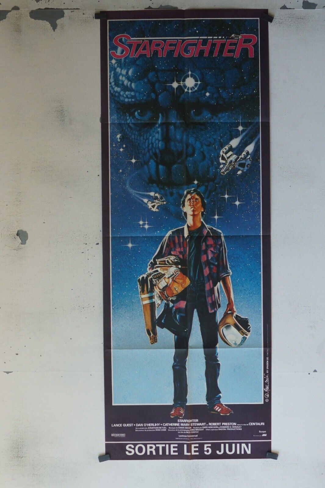 STARTFIGHTER POSTER ORIGINAL 60x160 LANCE GUEST
