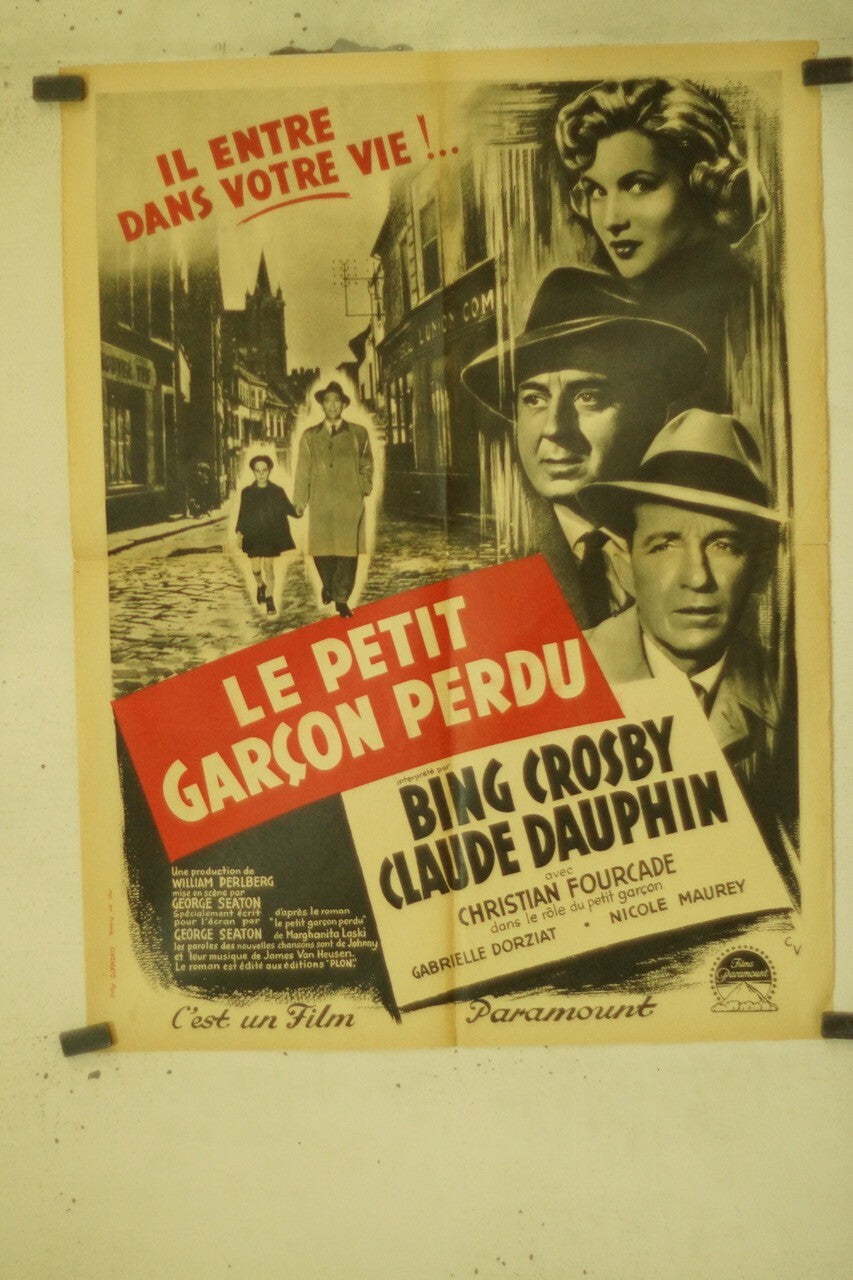 LE PETIT GARÇON PERDU MOVIE POSTER ORIGINAL (60X80) BING GROSBY – CLAUDE DAUPHIN