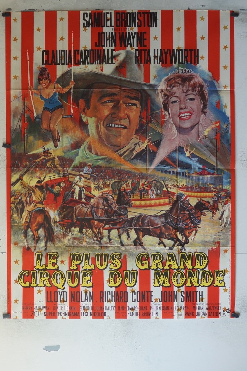 LE PLUS GRAND CIRQUE DU MONDE (1964) POSTER ORIGINAL120x160 SAMUEL BRONSTON