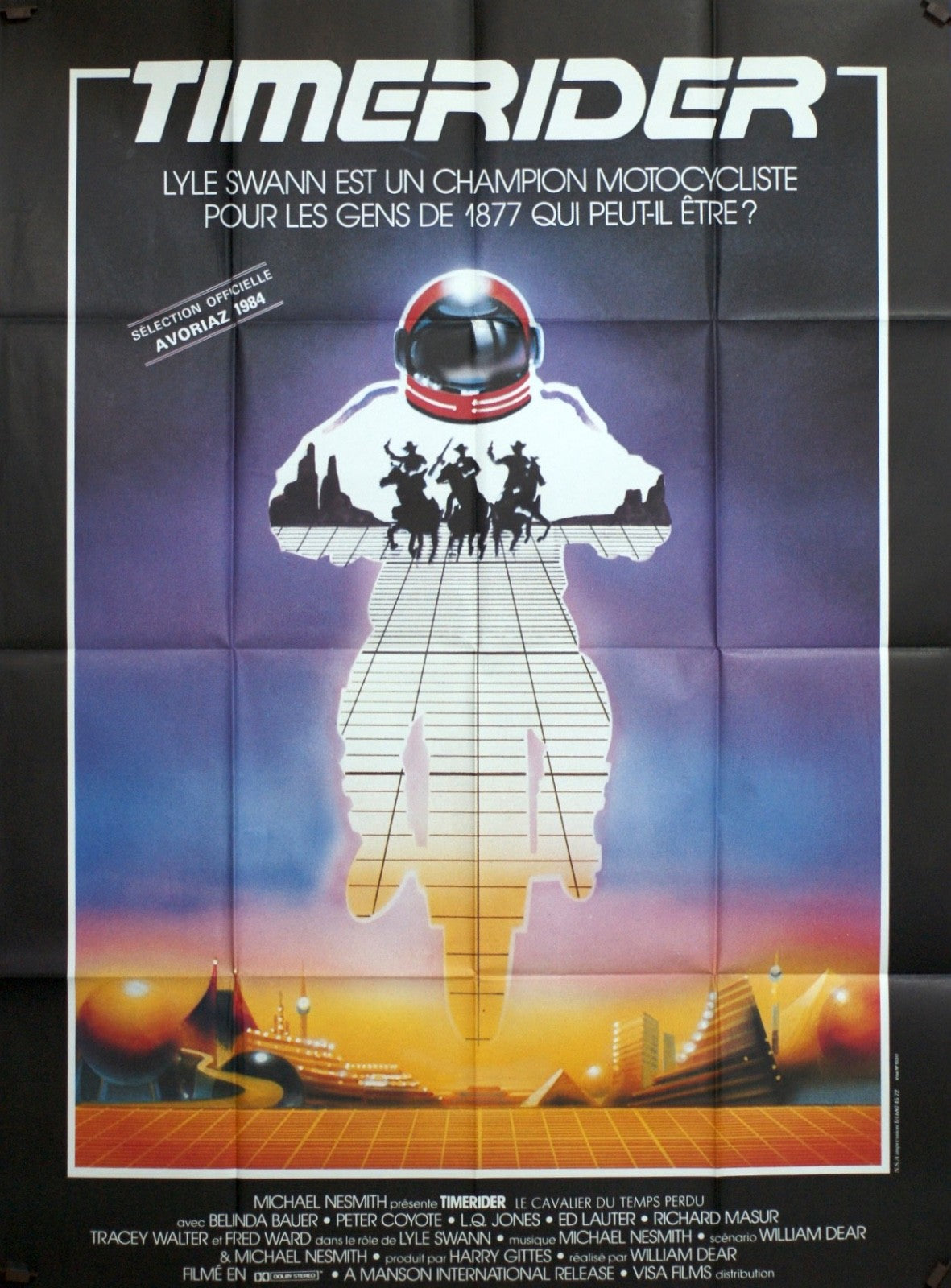 TIMERIDER BELINDA BAUER MOVIE POSTER ORIGINAL 120x160