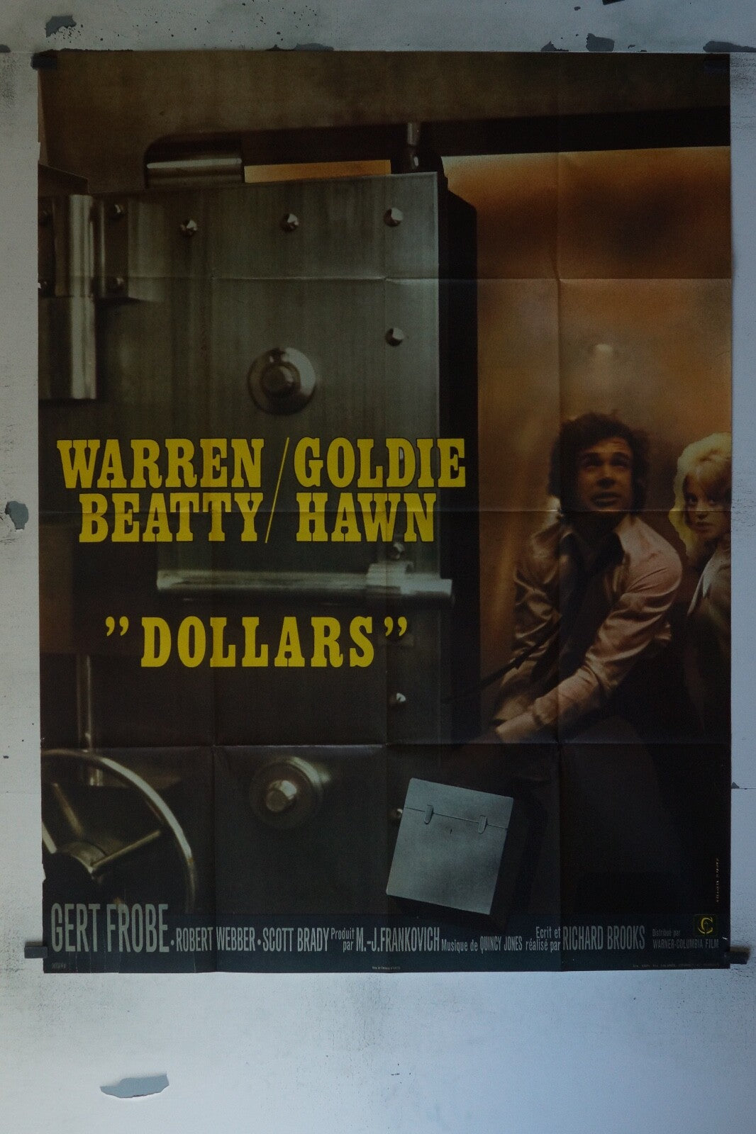 « DOLLARS » MOVIE POSTER ORIGINAL 120x160 WARREN BEATTY