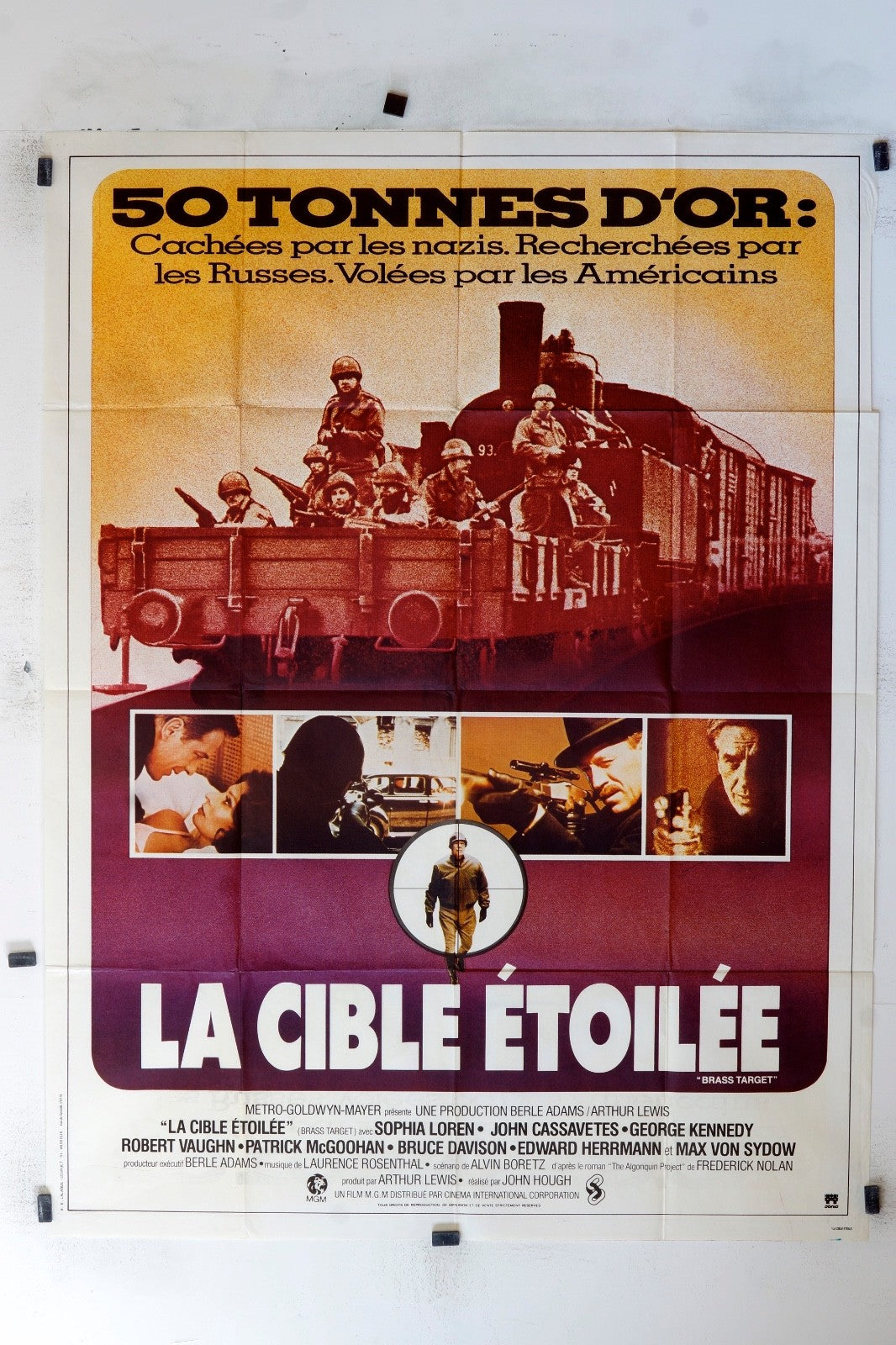 LA CIBLE ÉTOILÉE SOPHIA LOREN MOVIE POSTER ORIGINAL, 120X160