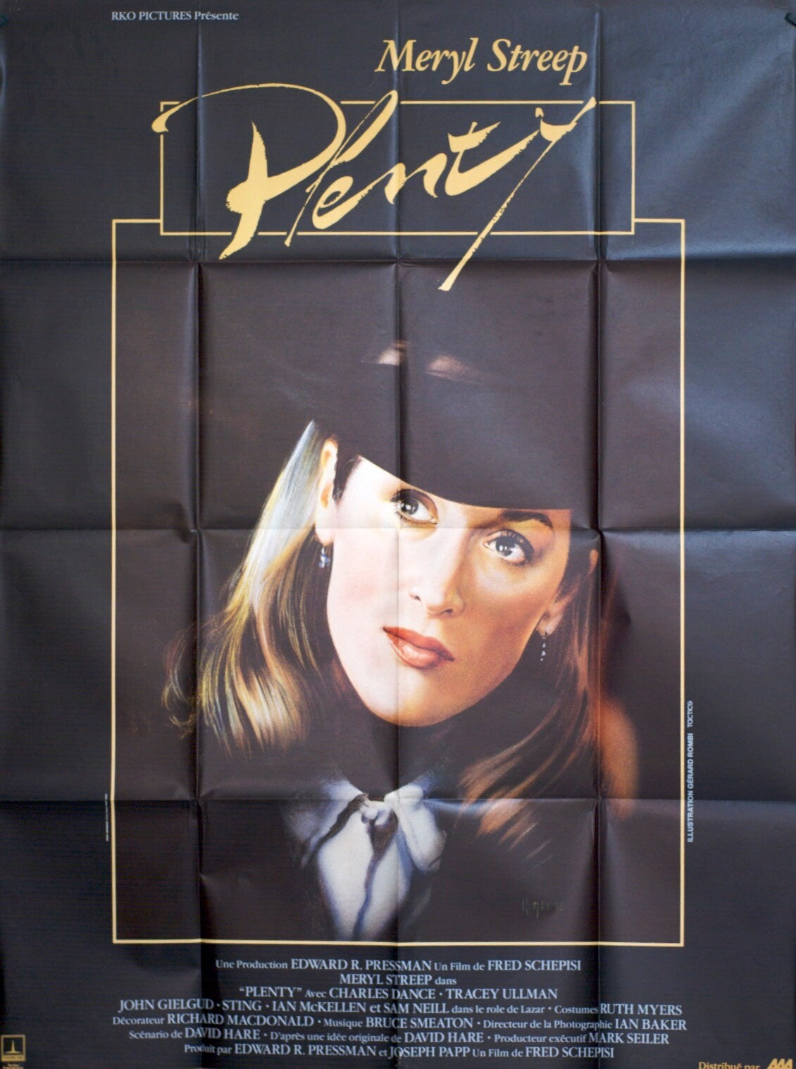 PLENTY ORIGINAL MOVIE POSTER 120x160 MERYL STREEP
