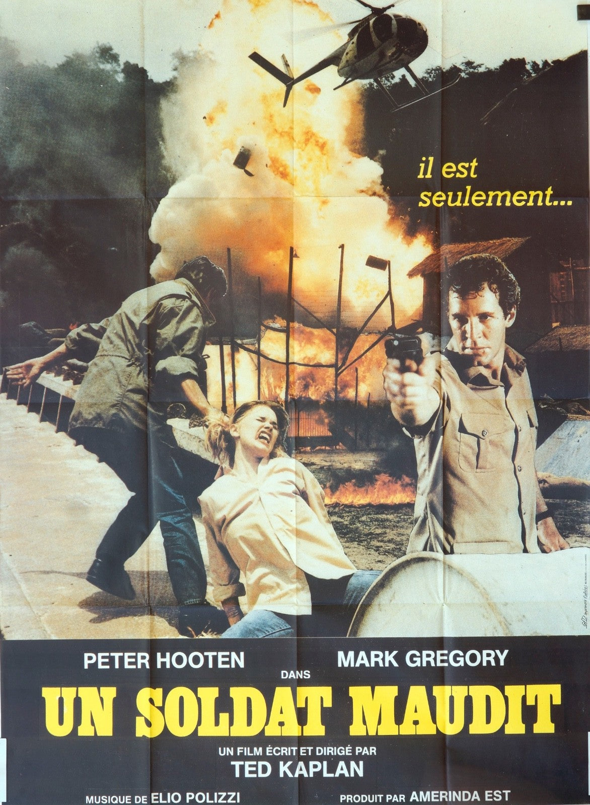 UN SOLDAT MAUDIT PETER HOOTEN movie poster ORIGINAL 120x16