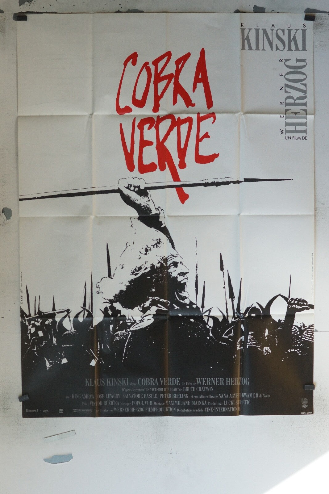 COBRA VERDE MOVIE POSTER ORIGINAL 120x160 KLAUS KINSKI