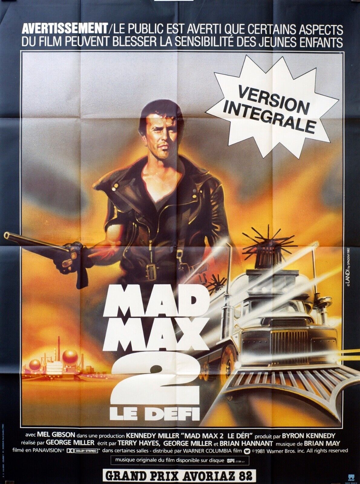 MAD MAX 2 – LE DÉFI MOVIE POSTER ORIGINAL 120x160 MEL GIBSON