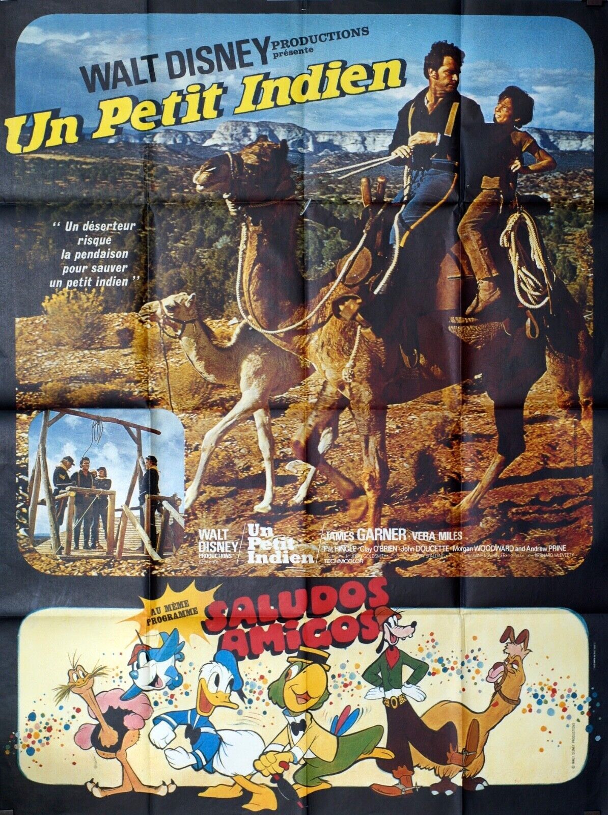 UN PETIT INDIEN MOVIE POSTER ORIGINAL 120x160 WALT DISNEY