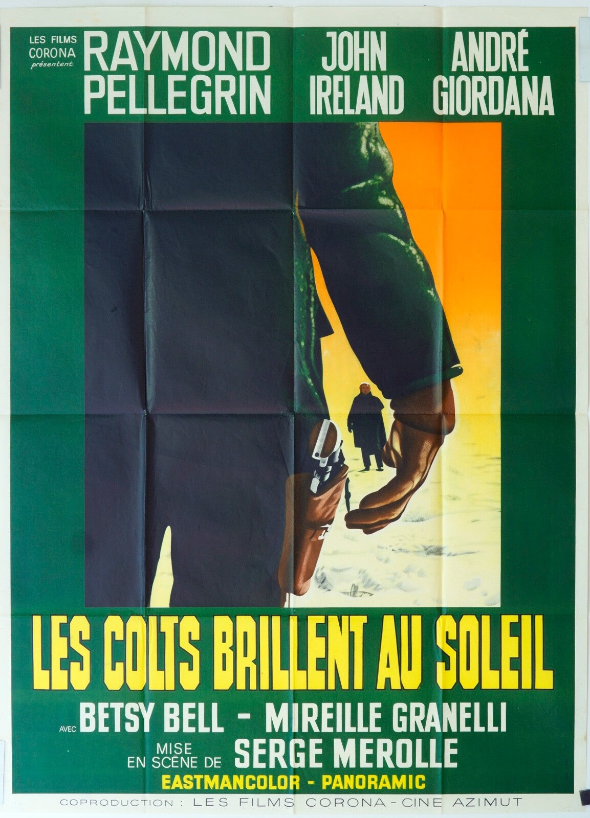 LES COLIS BRILLENT AU SOLEIL ORIGINAL MOVIE POSTER 120x160 RAYMOND PELLEGRIN
