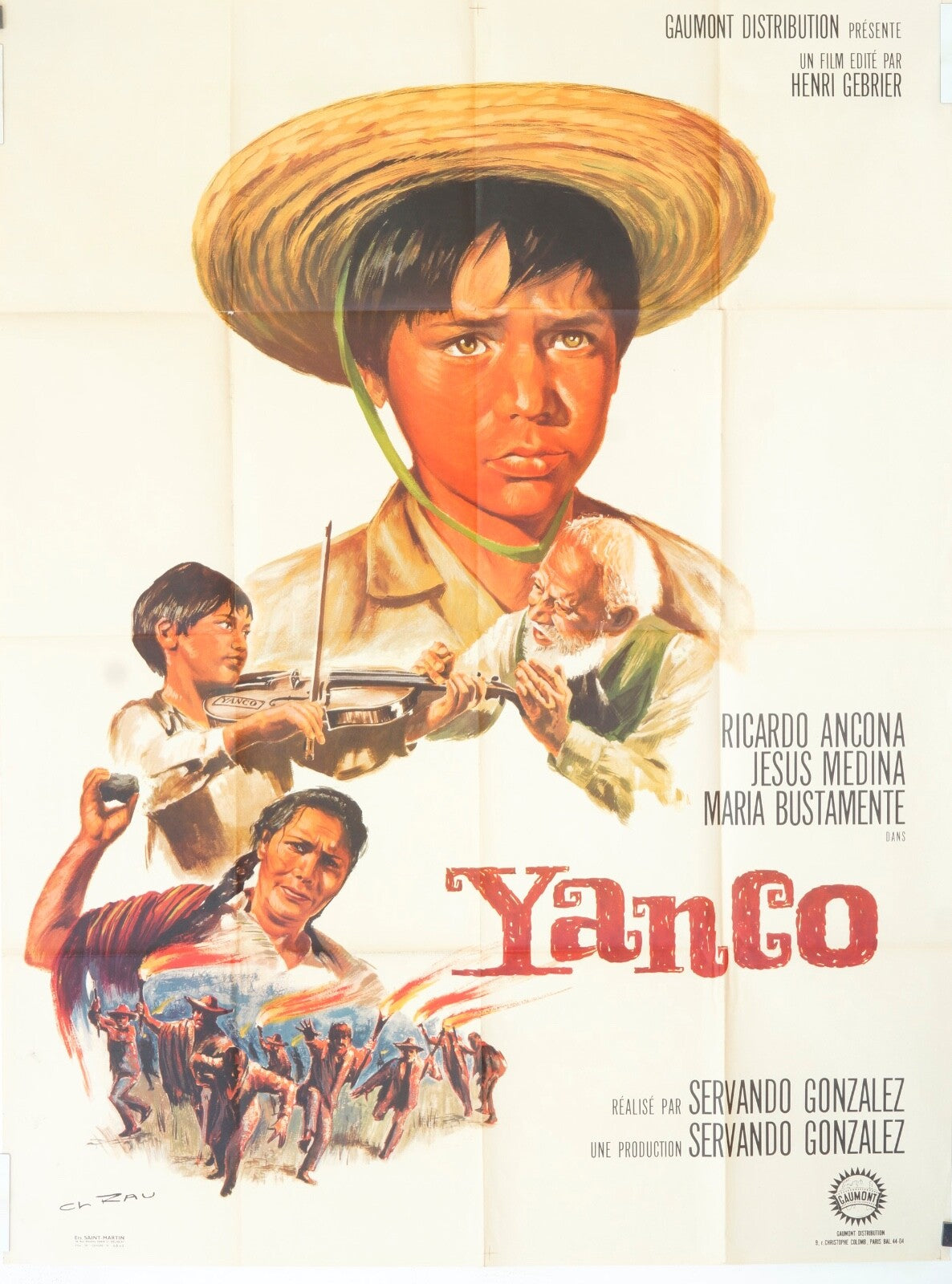 YANGO MOVIE POSTER ORIGINAL (120X160) RICARDO ANCONA