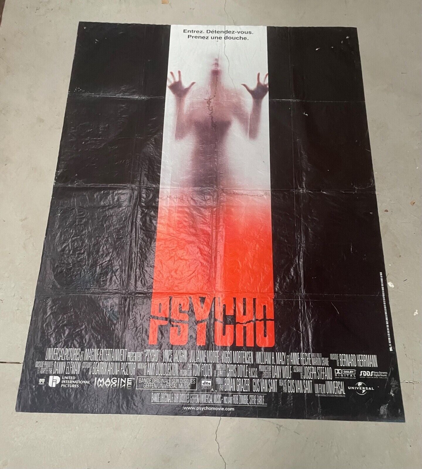 PSYCHO movie poster ORIGINAL 120x160 JULIANE MOORE