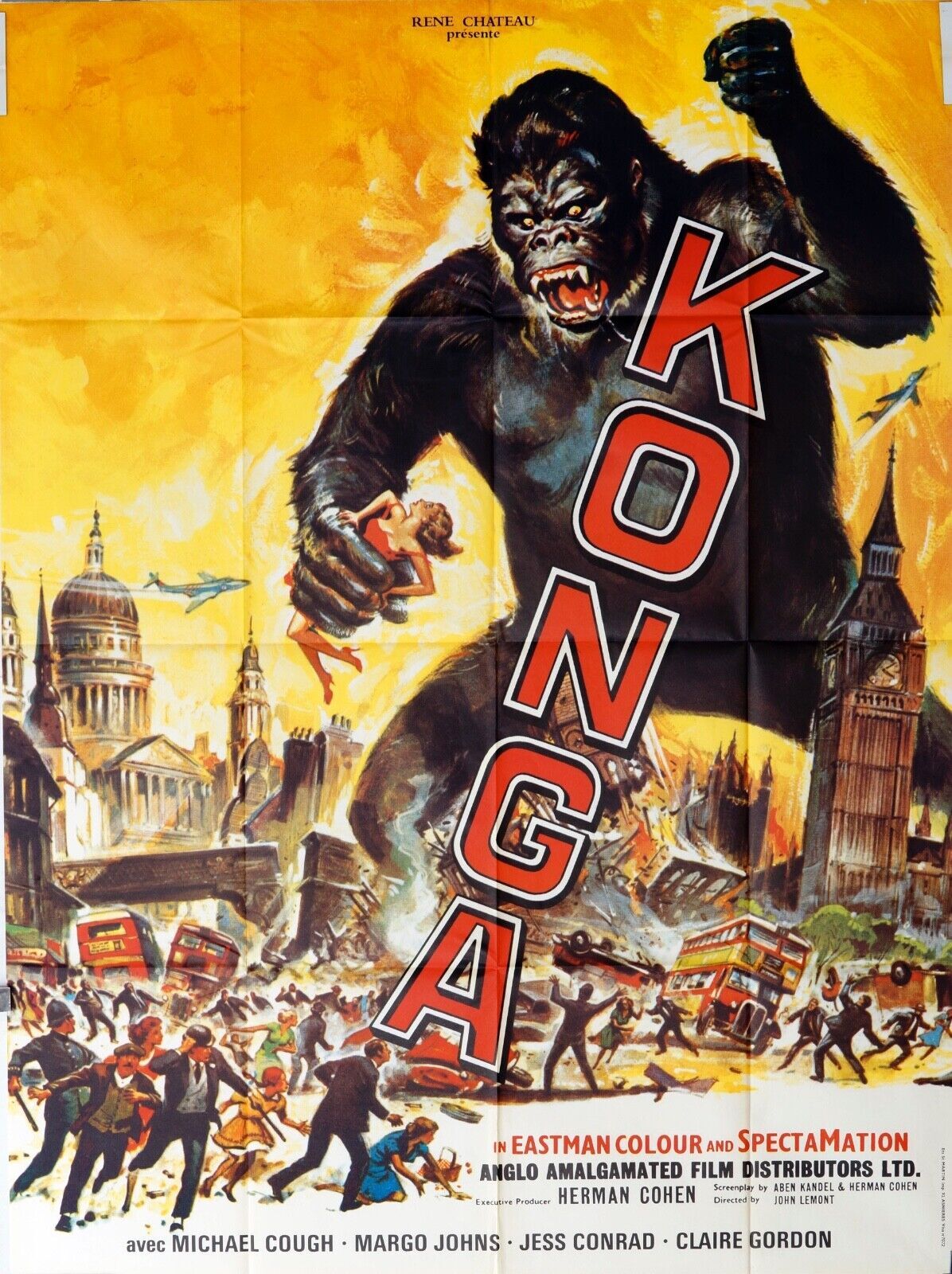 KONGA MOVIE POSTER ORIGINAL 120x160 DIANE KEATON