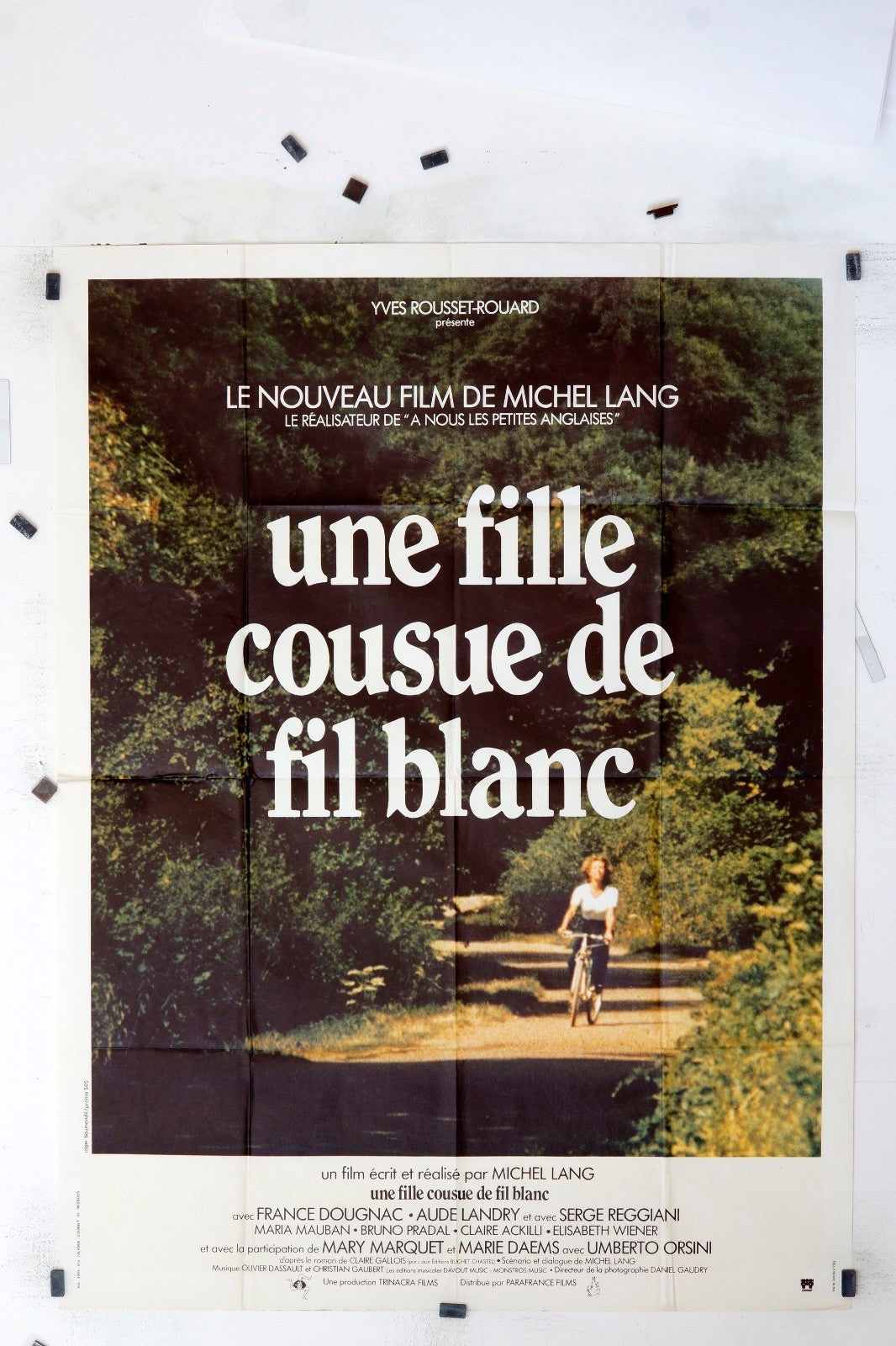 UNE FILLE COUSUE DE FIL BLANC MICHEL LANG MOVIE POSTER ORIGINAL (120X160)