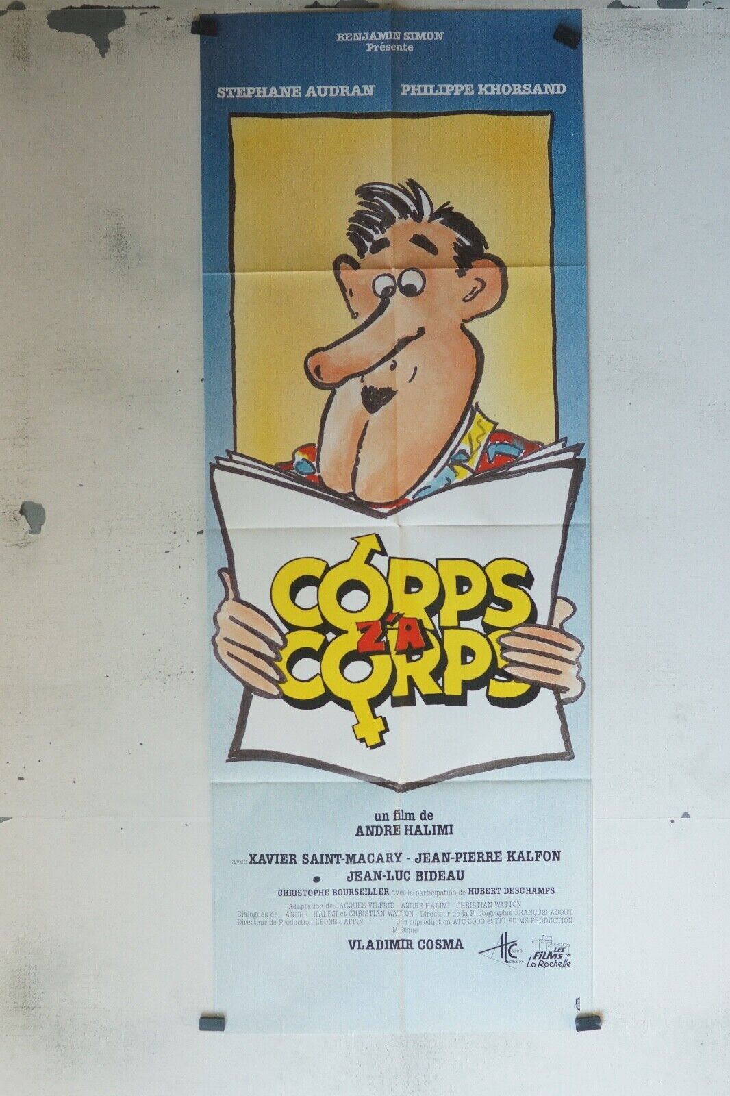 CORPS À CORPS (60x160) MOVIE POSTER ORIGINAL STEPHANE AUDRAN