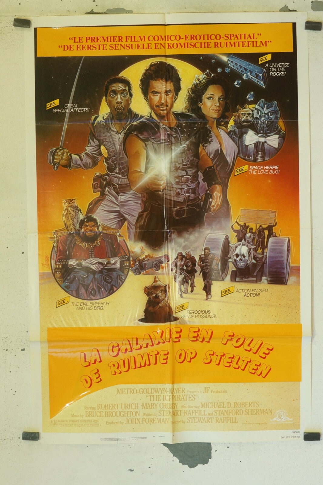 LA GALAXIE EN FOLIE DE RUIMTE OP STELTEN, MOVIE POSTER original (70x100), URICH