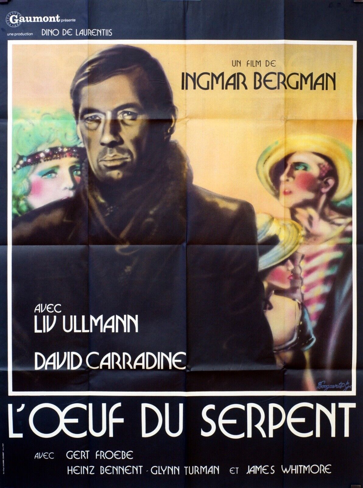 L’ŒUF DU SERPENT ORIGINAL MOVIE POSTER 120x160 INGMAR BERGMAN