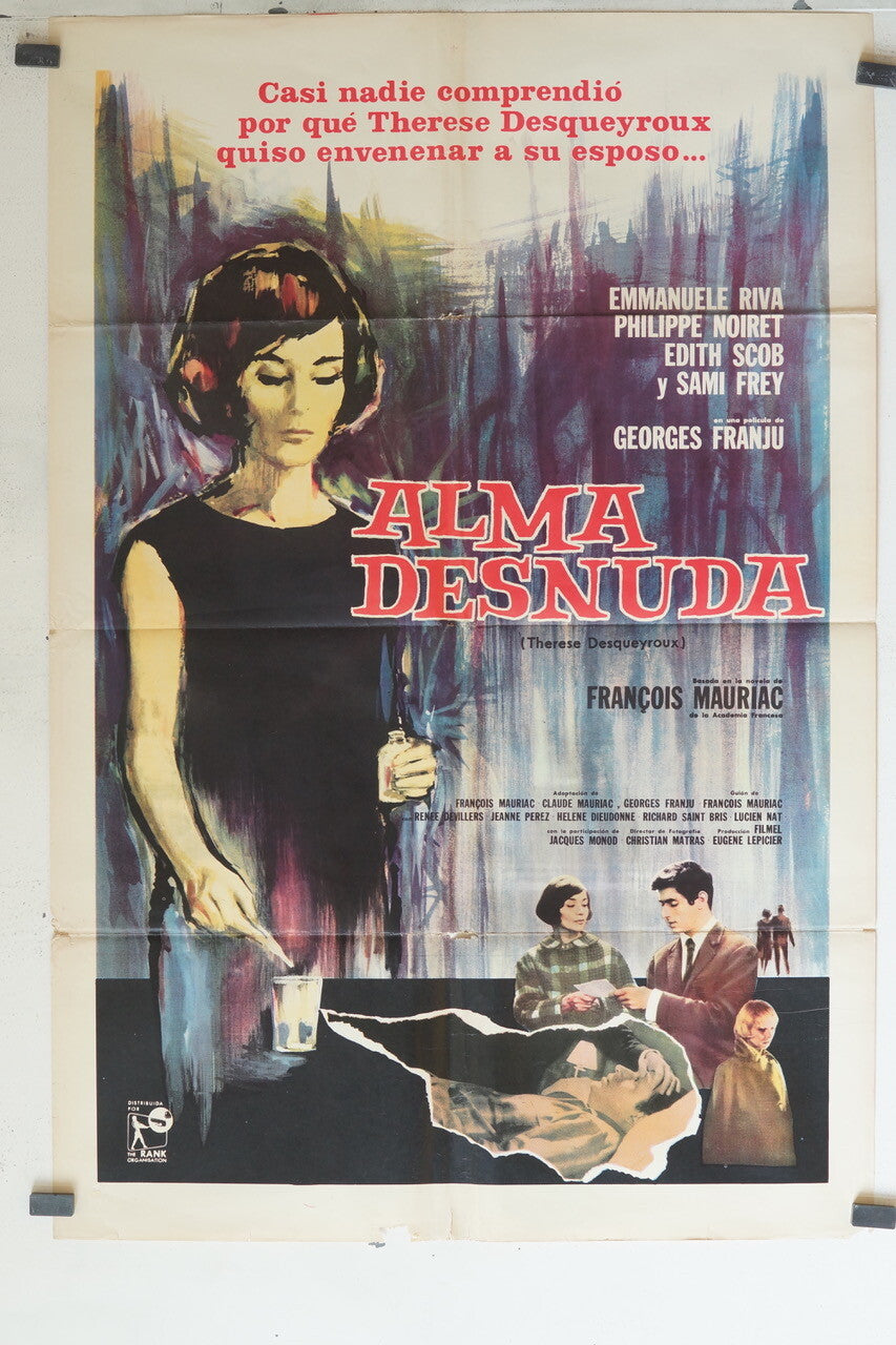 ALMA DESNUDA MOVIE POSTER ORIGINAL 69 x 103 Emmanuele Riva