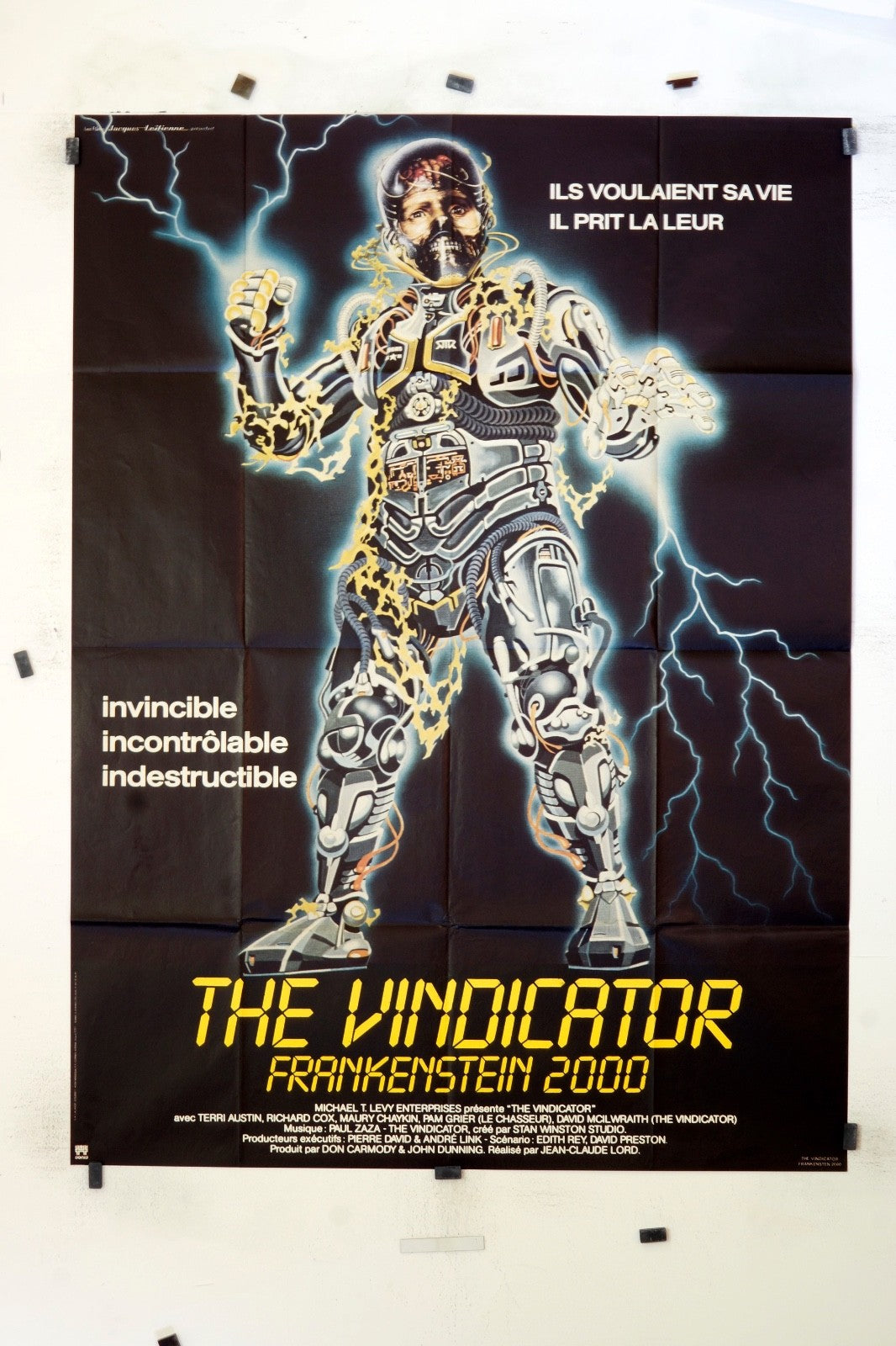 THE VINDICATOR – FRANKENSTEIN 2000 TERRI AUSTIN MOVIE POSTER ORIGINAL (120X160)