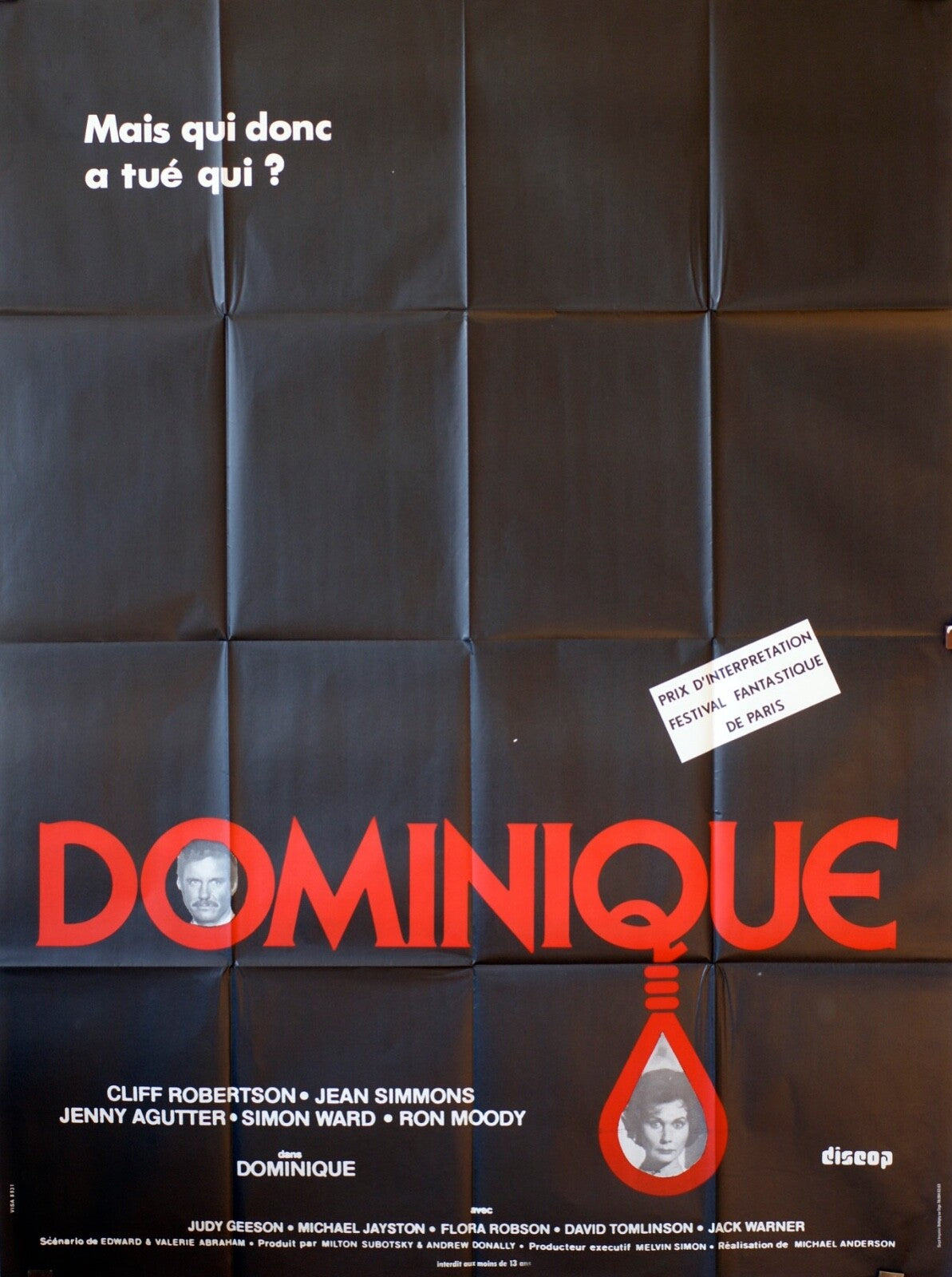 DOMINIQUE POSTER ORIGINAL 120x160 JERRY LEWIS
