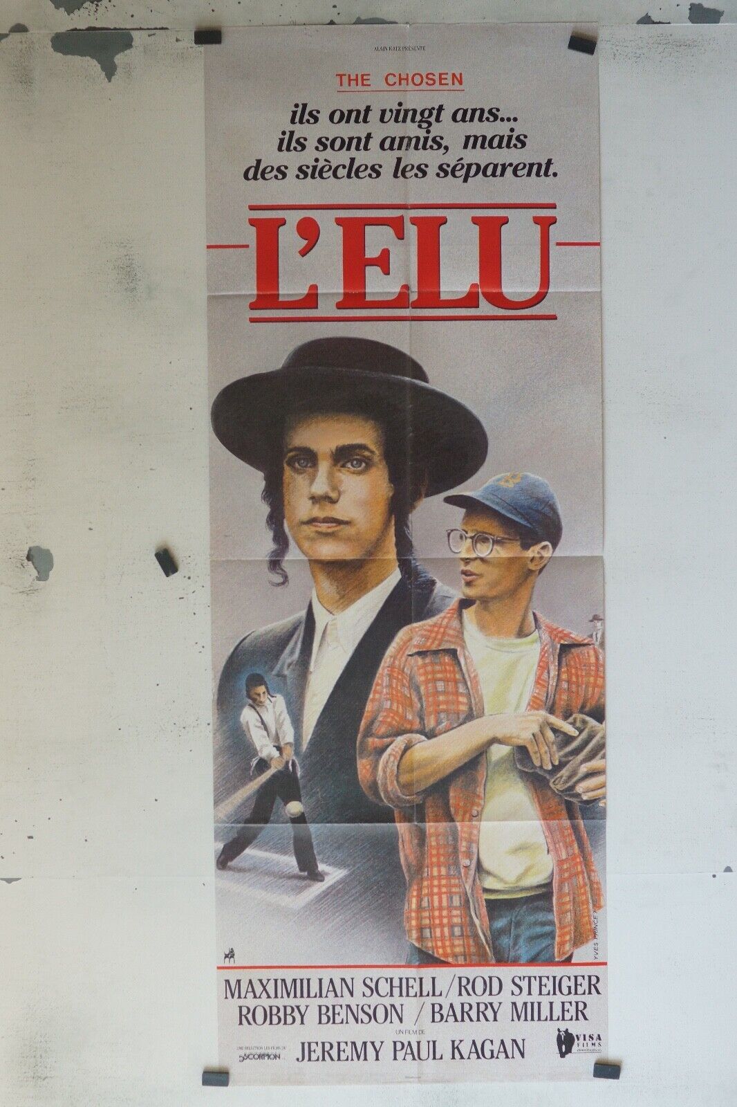 L’ÉLU MOVIE POSTER ORIGINAL 60x160 MAXIMILIAN SCHELL