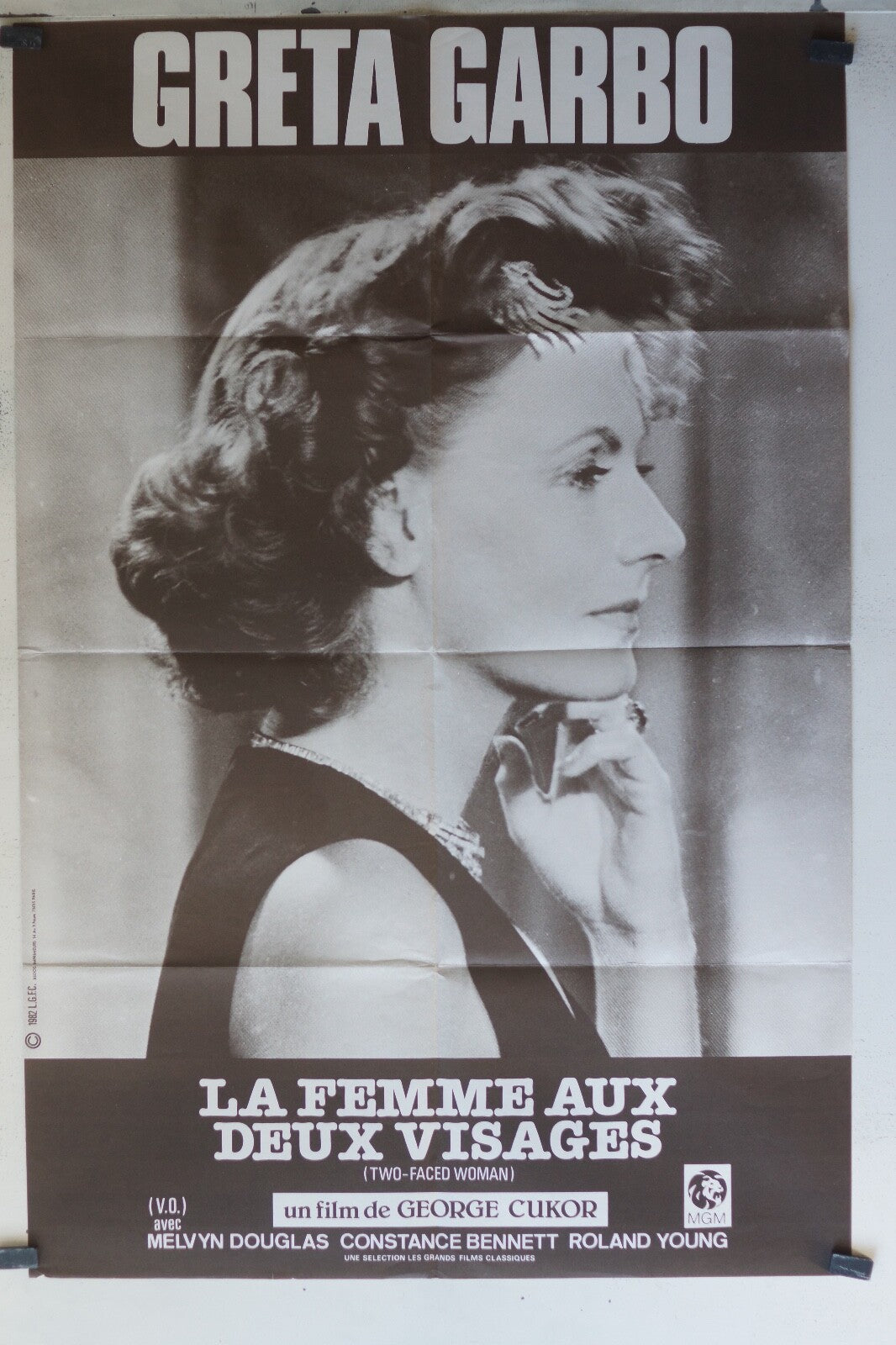 FEMME AUX DEUX VISAGES (LA) ORIGINAL 80x120 Greta Garbo , Melvyn Douglas