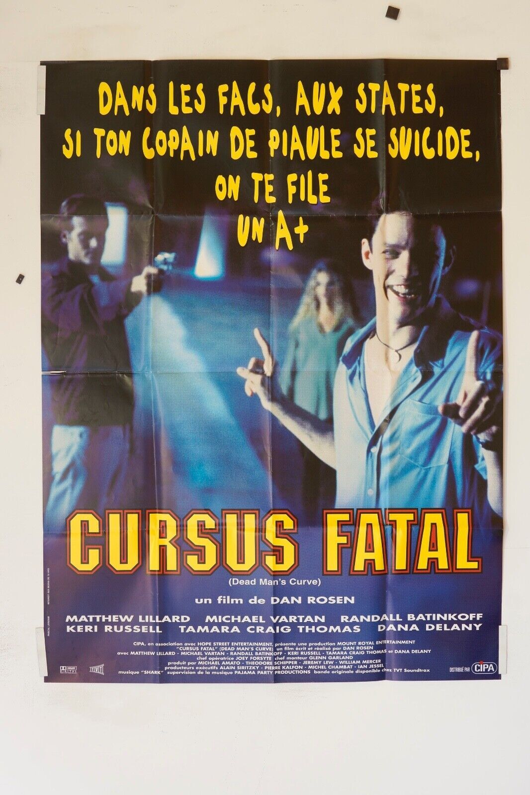 CURSUS FATAL Original Movie Poster 120X160 BURT LANCASTER