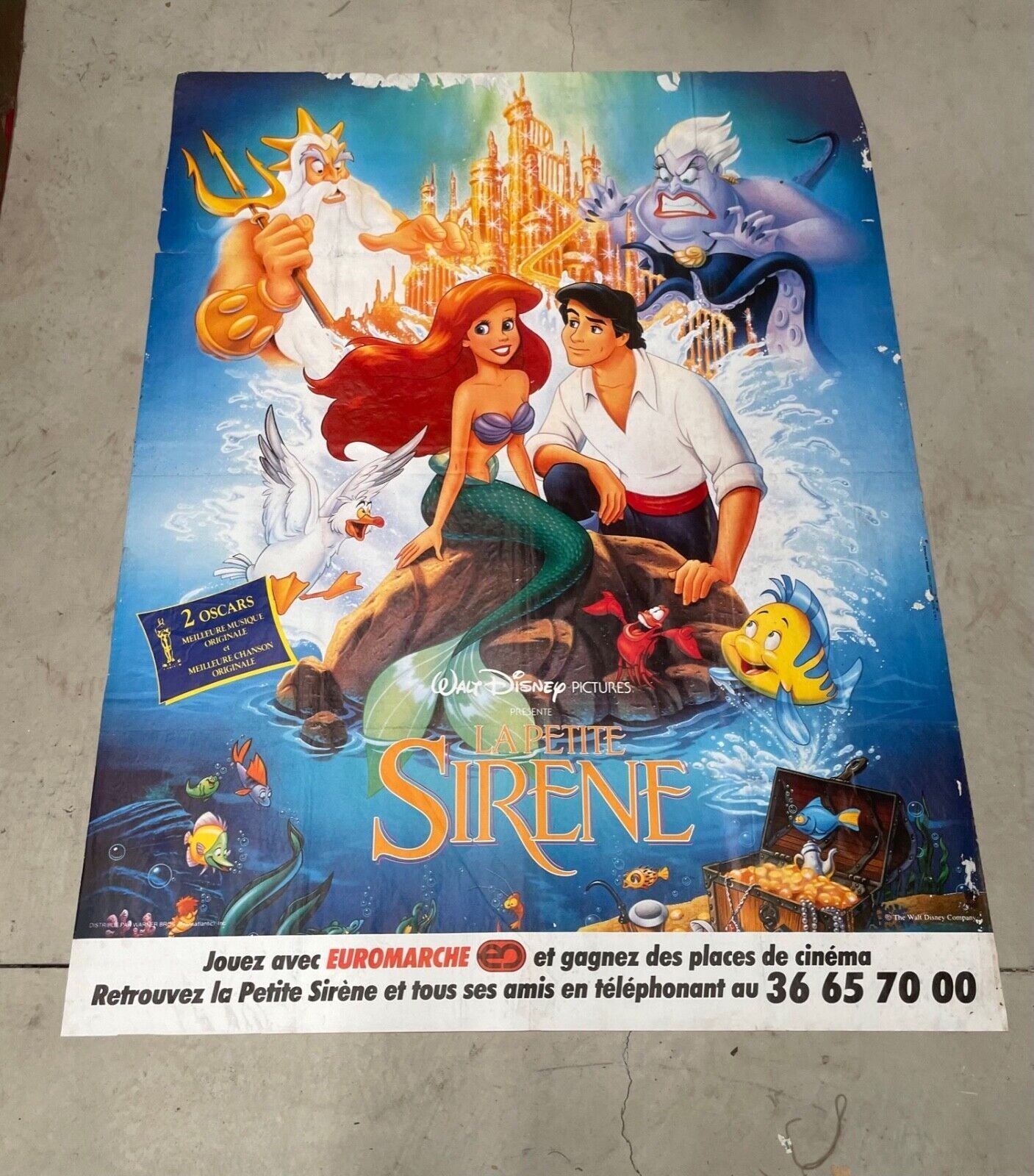 LA PETITE SIRÈNE MOVIE POSTER ORIGINAL 120x160