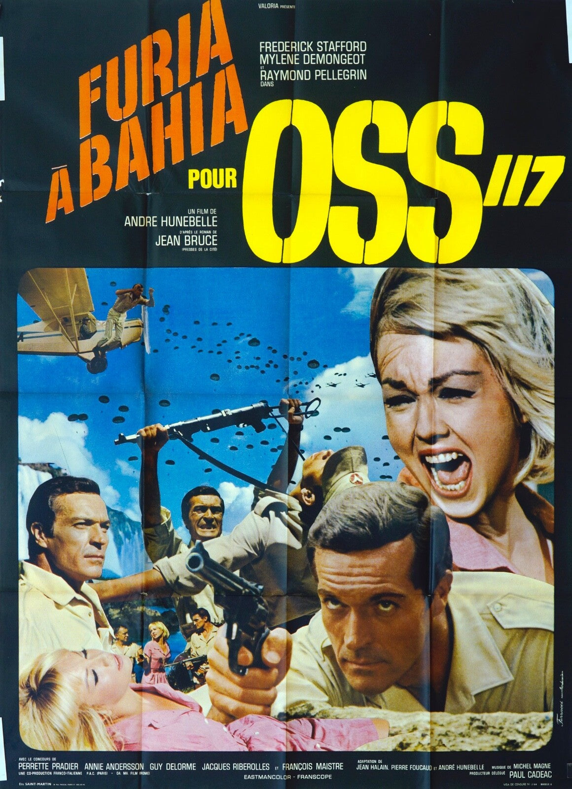 FURIA A BAHIA POUR OSS117 ORIGINAL MOVIE POSTER 120x160 ELI WALSH