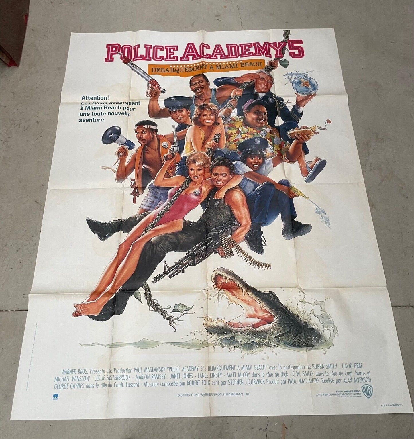 POLICE ACADEMY 5 MOVIE POSTER ORIGINAL 120x160 TONY KENDALL