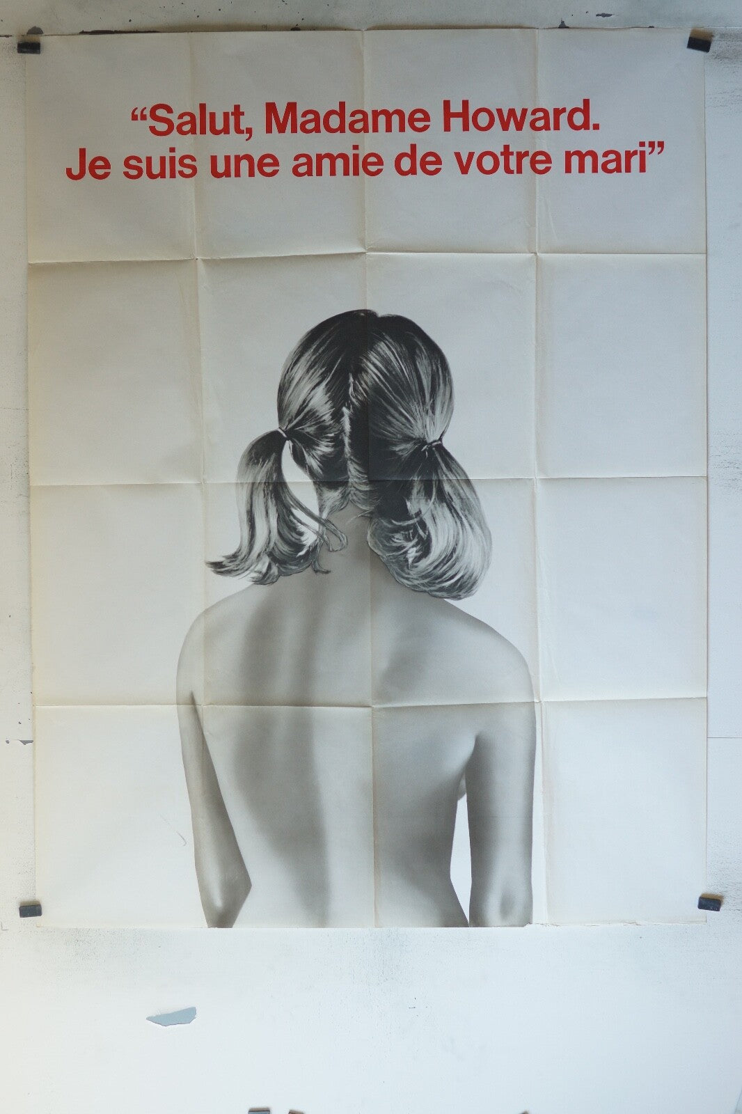 SALUT MADAME HOWARD. JE SUIS UNE AMIE DE VOTRE MARI POSTER ORIGINAL120x160