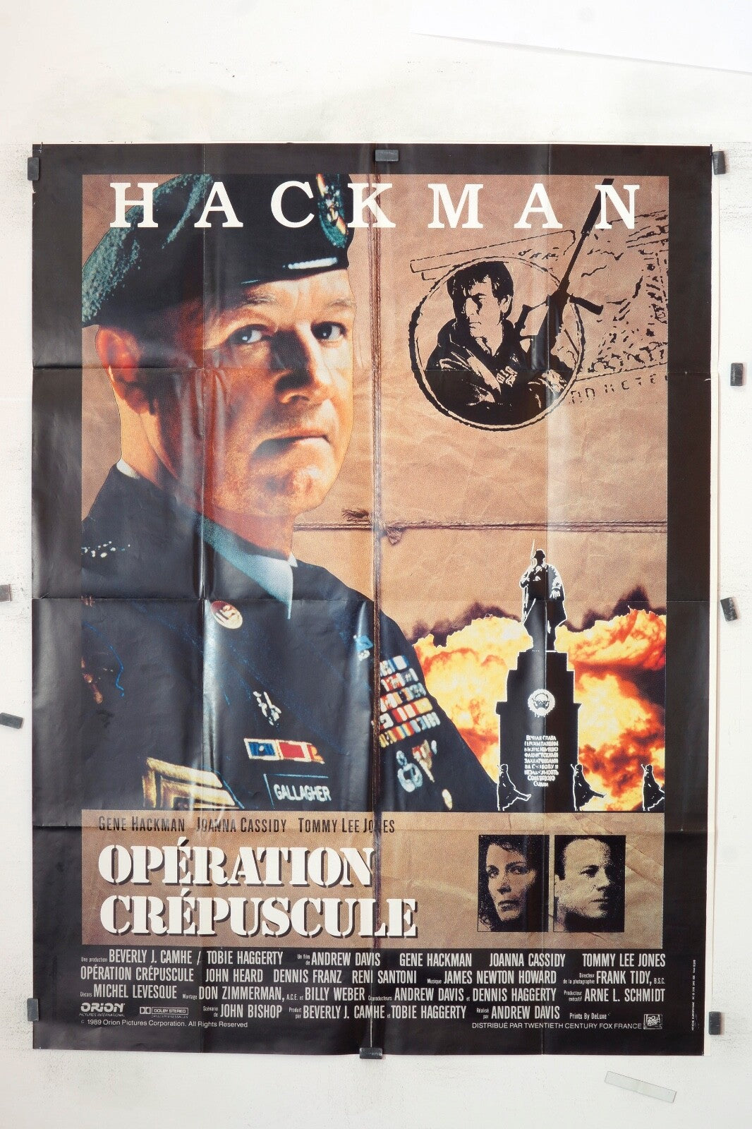 OPÉRATION CLÉPUSCULE HACKMAN MOVIE POSTER ORIGINAL 120x160