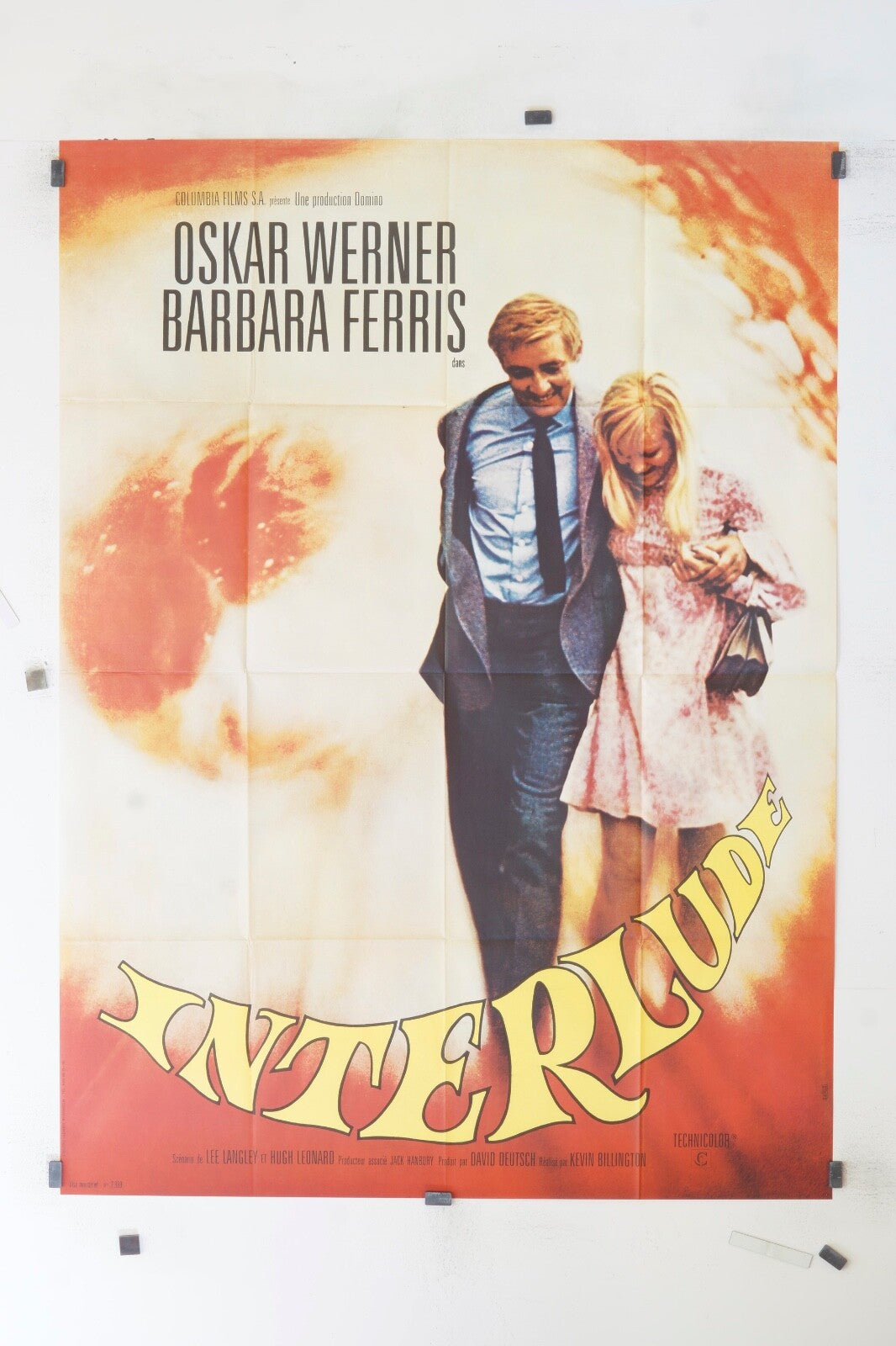 INTERLUDE OSKAR WERNER ORIGINAL MOVIE POSTER 120x160