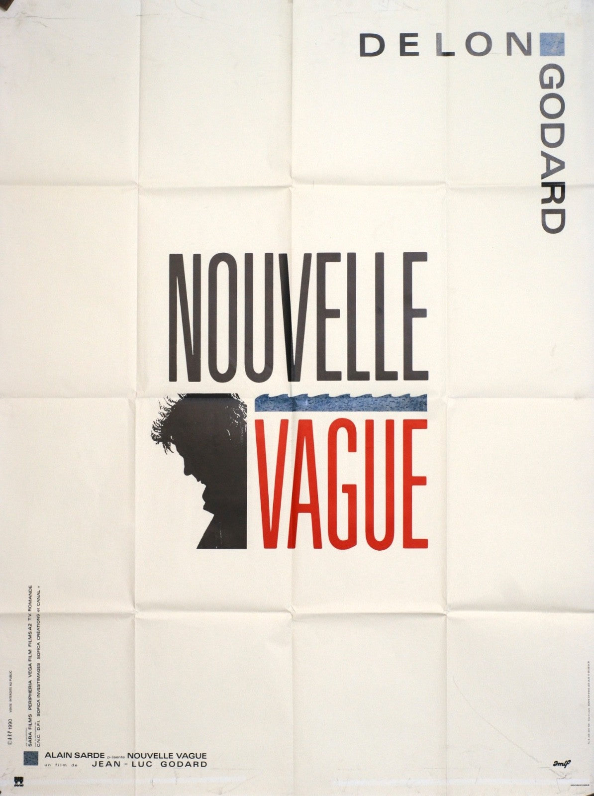 NOUVELLE VAGUE DELON GODARD movie poster ORIGINAL 120x160