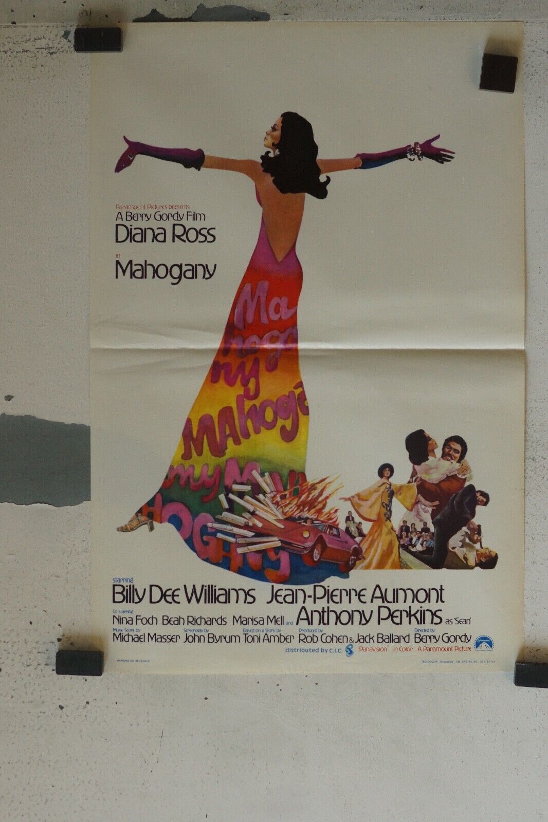 MAHOGANY MOVIE POSTER ORIGINAL 120x160 DIANA ROSS