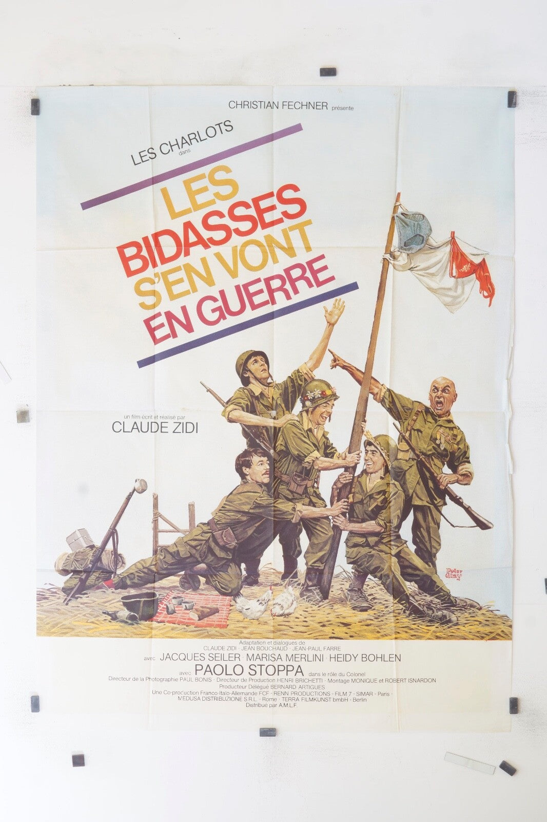 LES BIDASSES S’EN VONT T’EN GUERRE LES CHARLOTS ORIGINAL MOVIE POSTER 120x160