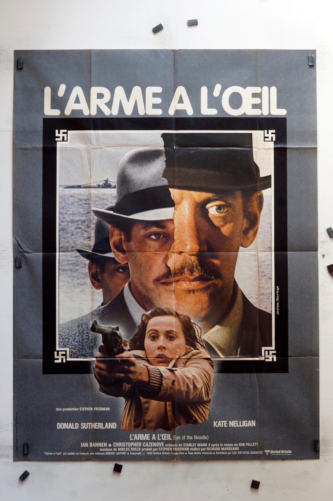 L’ARME À L’ŒIL DONALD SUTHERLAND MOVIE POSTER ORIGINAL 120x160