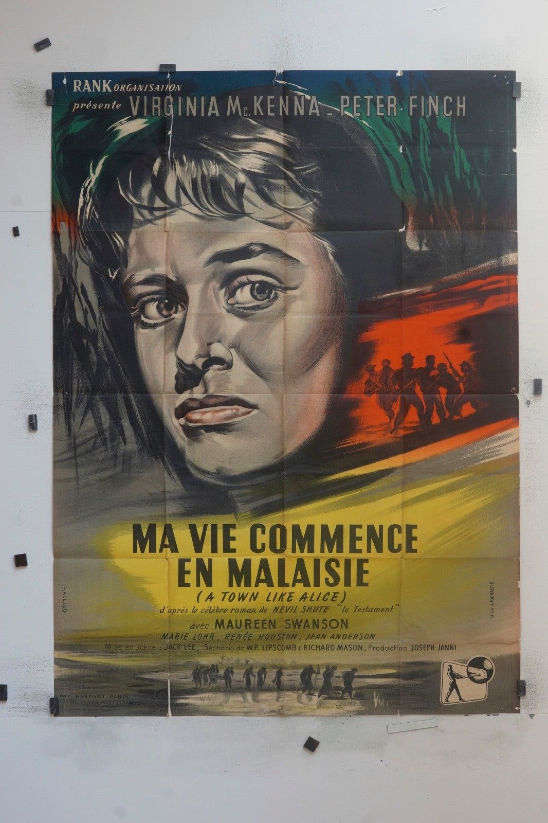 MA VIE COMMENCE EN MALAISIE PETER FINCH MOVIE POSTER ORIGINAL (120X160)