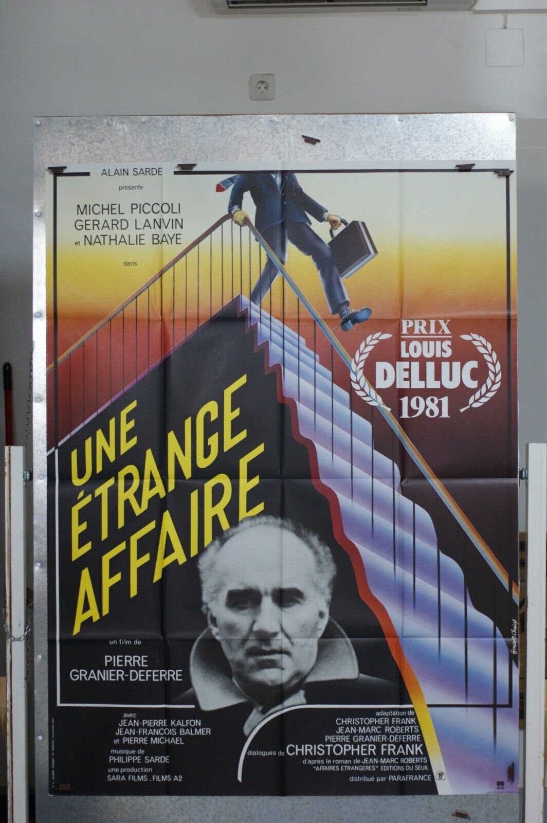 UNE ÉTRANGES AFFAIRE POSTER ORIGINAL 120x160 MICHEL PICCOLI