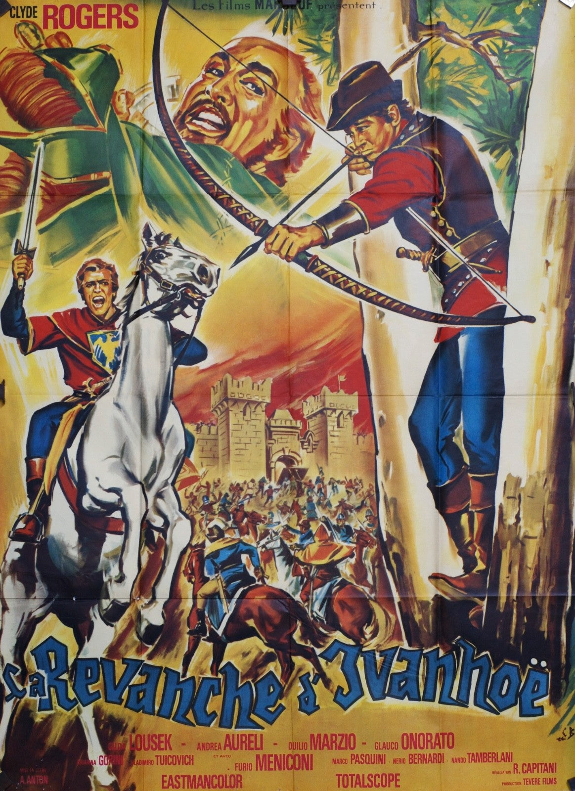 LA REVANCHE & IVANHOÉ LOUSEK MOVIE POSTER ORIGINAL 120x160