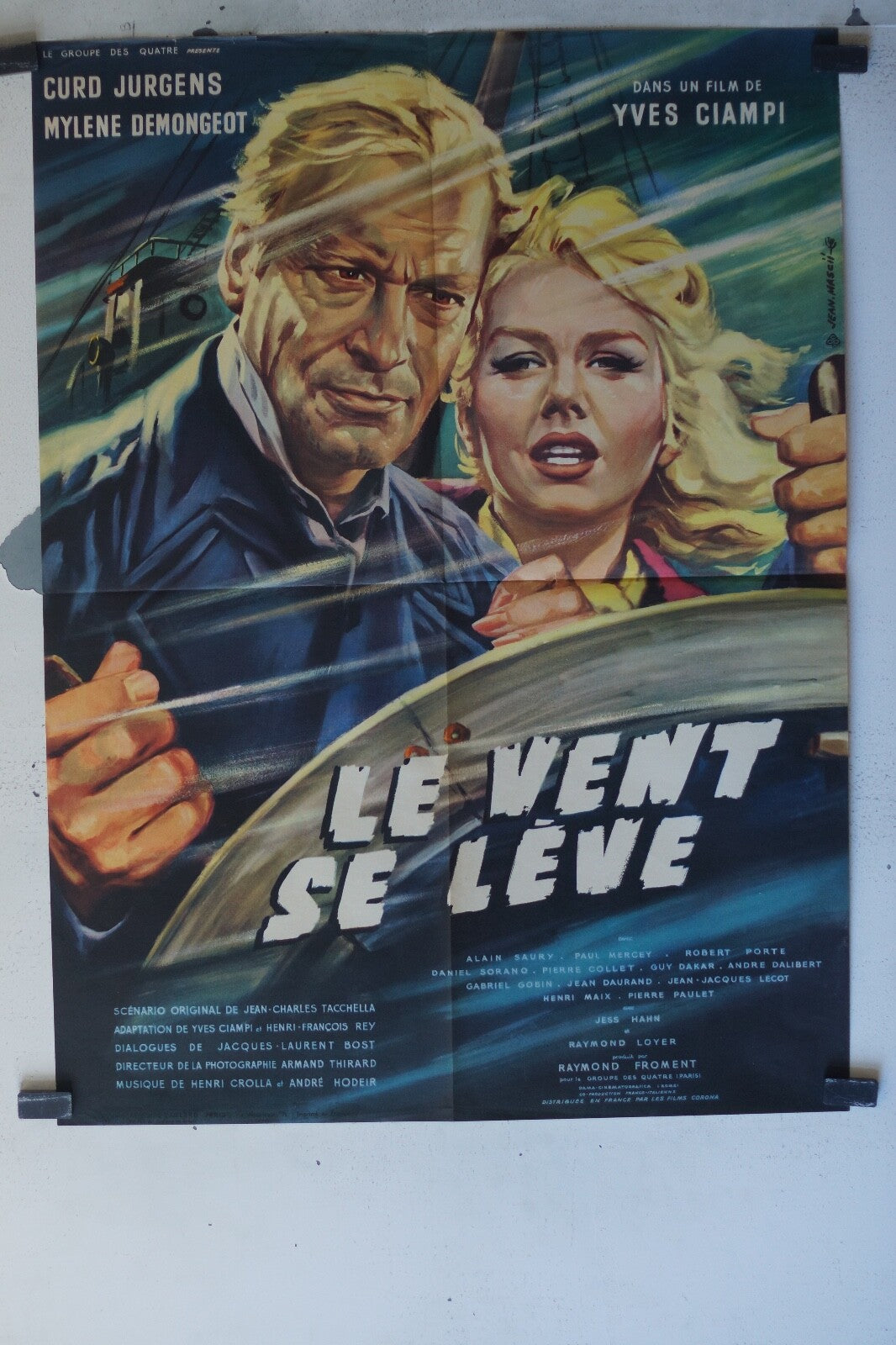VENT SE LEVE (LE) Movieposter ORIGINAL 60x80 Curd Jurgens , Mylene Demongeot