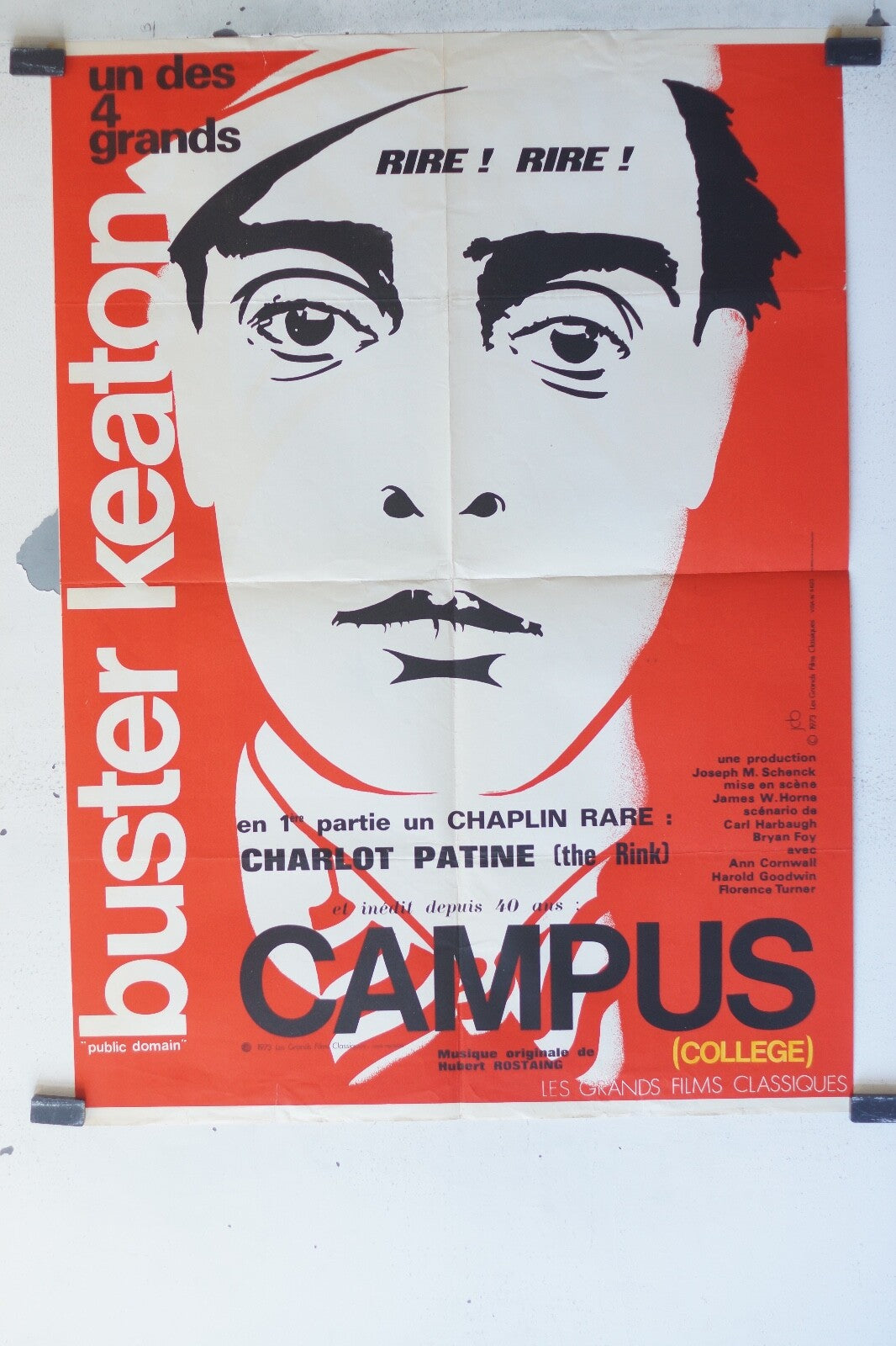 CAMPUS Movie poster ORIGINAL 60x80 BUSTER KEATON
