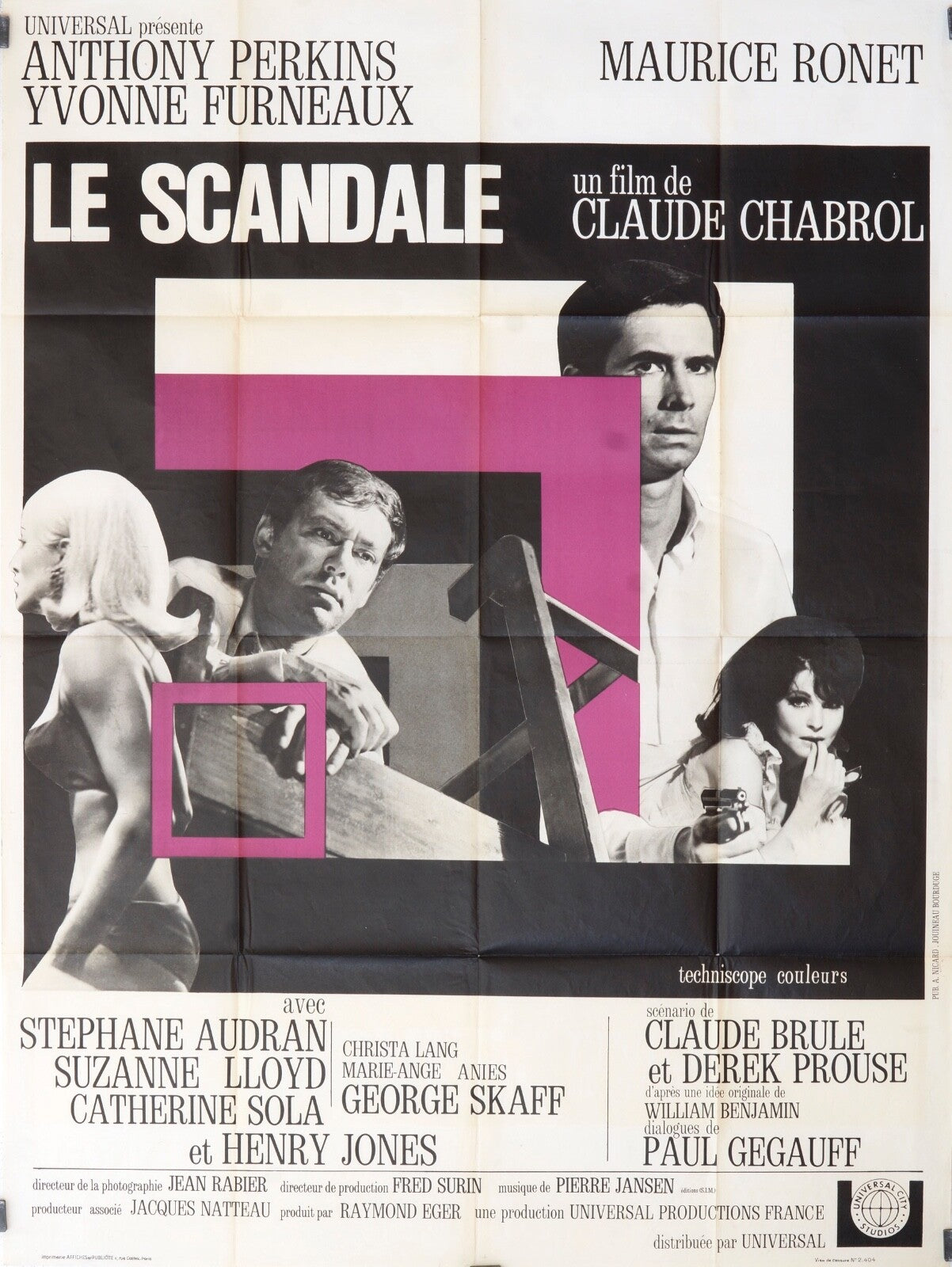 LE SCANDALE ANTHONY PERKINS movie poster original (120x160)