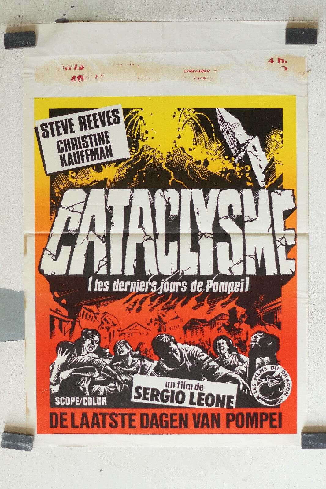CATACLYSME (LES DERNIERS JOURS DE POMPEI) MOVIE POSTER ORIGINAL 54x35 Reeves