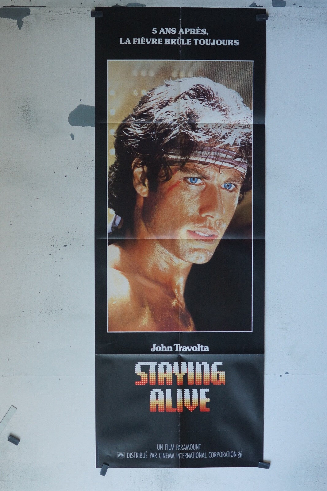 STAYIN ALIVE MOVIE POSTER ORIGINAL 60x160 JOHN TRAVOLTA