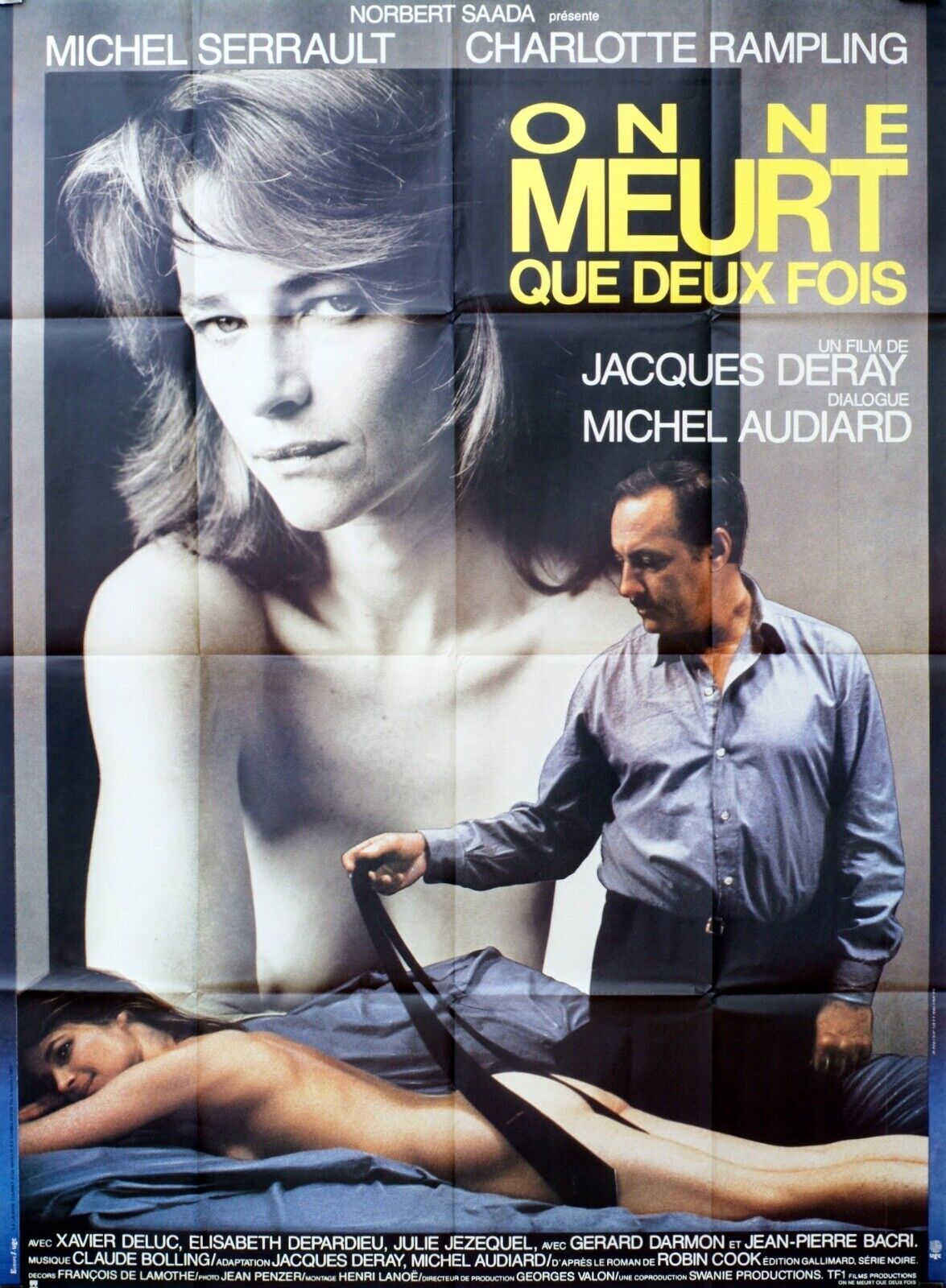 ON NE MEURT QUE DEUX FOIS MOVIE POSTER ORIGINAL120x160 MICHEL SERRAULT