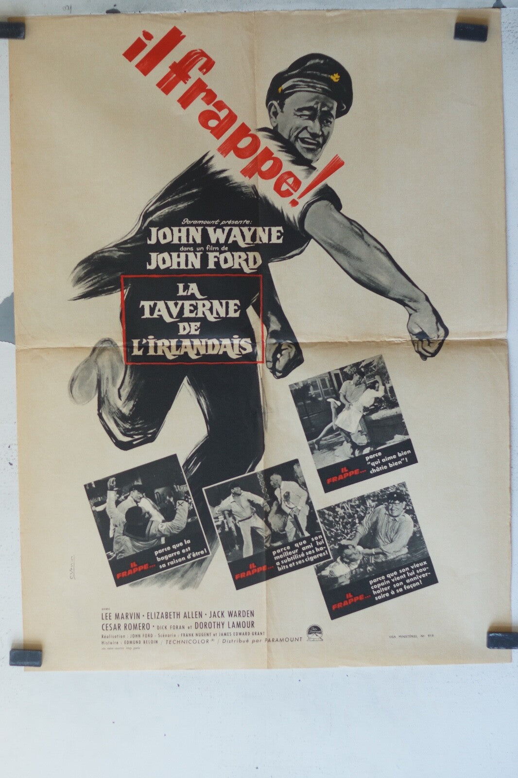 TAVERNE DE L’IRLANDAIS (LA) MOVIE POSTER ORIGINAL (60X80) John Wayne