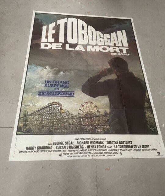 LE TOBOGGAN DE LA MORT, MOVIE POSTER ORIGINAL 120x160 , GEORGE SEGAL