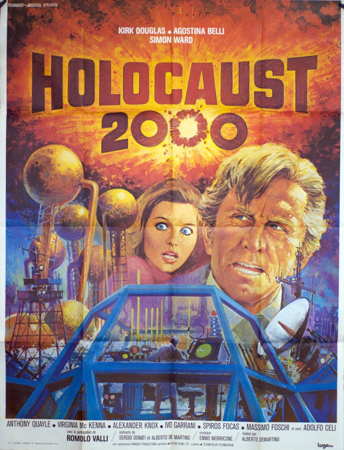 HOLOCAUST 2000 KIRK DOUGLAS movie poster ORIGINAL 120x160